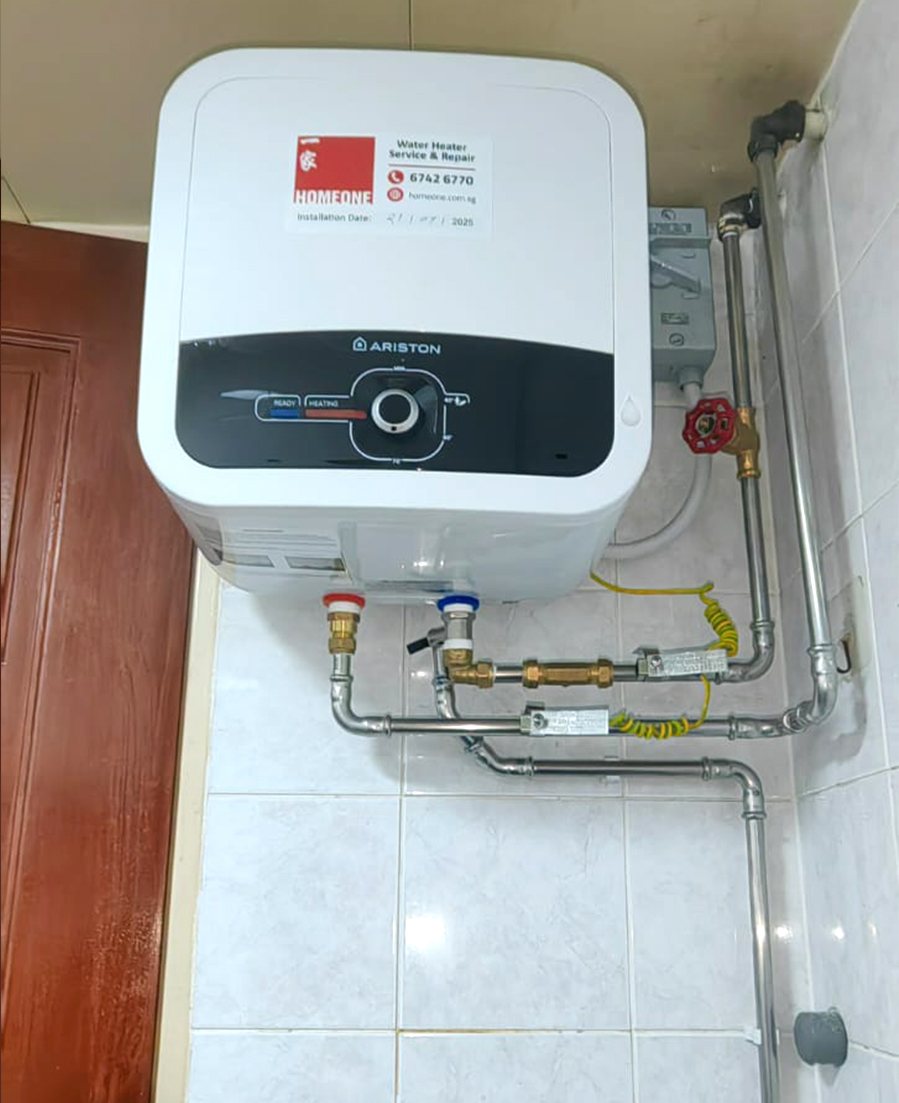 Water Heater Installation at 677C Jurong West HDB - After