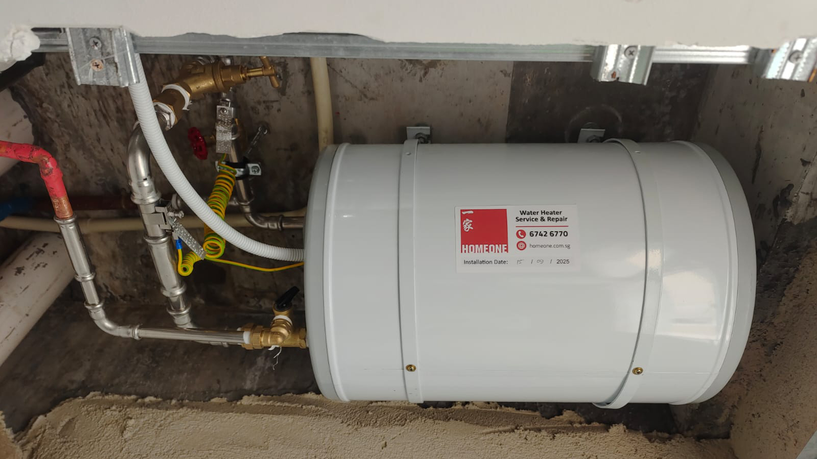 Water Heater Installation at Tampines The Tropica - After