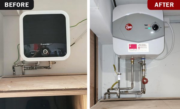 water heter installation at Bukit Merah HDB