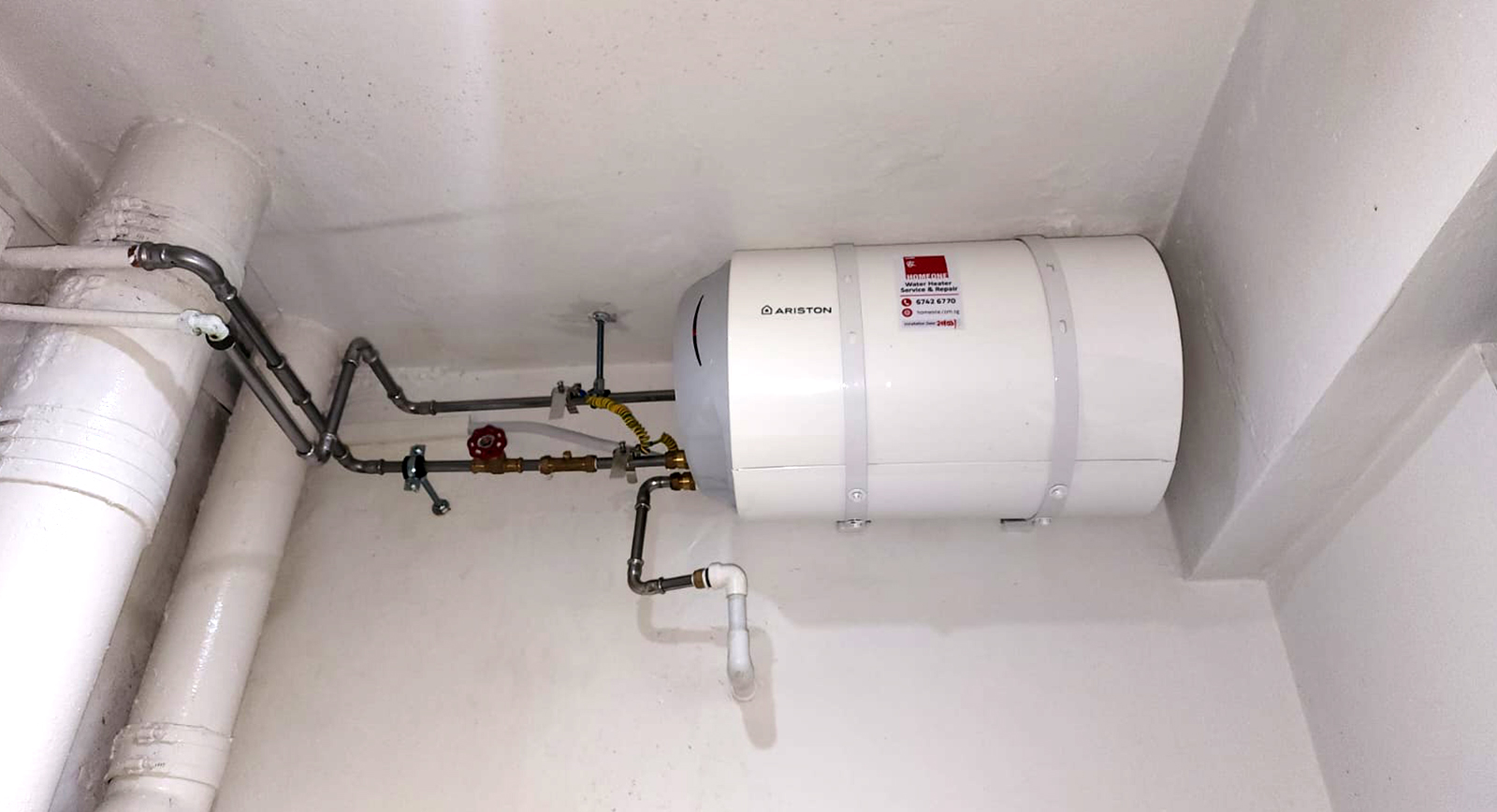 Water Heater Installation At Changi HDB Upper Changi Road - After