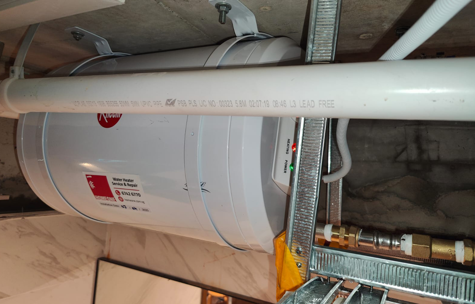 Water Heater Installation at Le Quest Bukit Batok - After