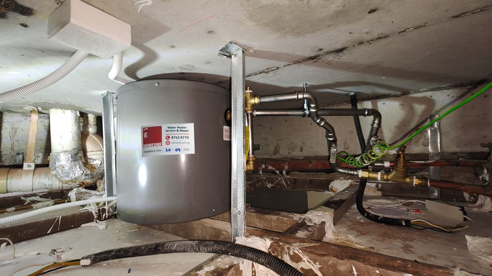 Water Heater Installation Orchid Park Condo - After