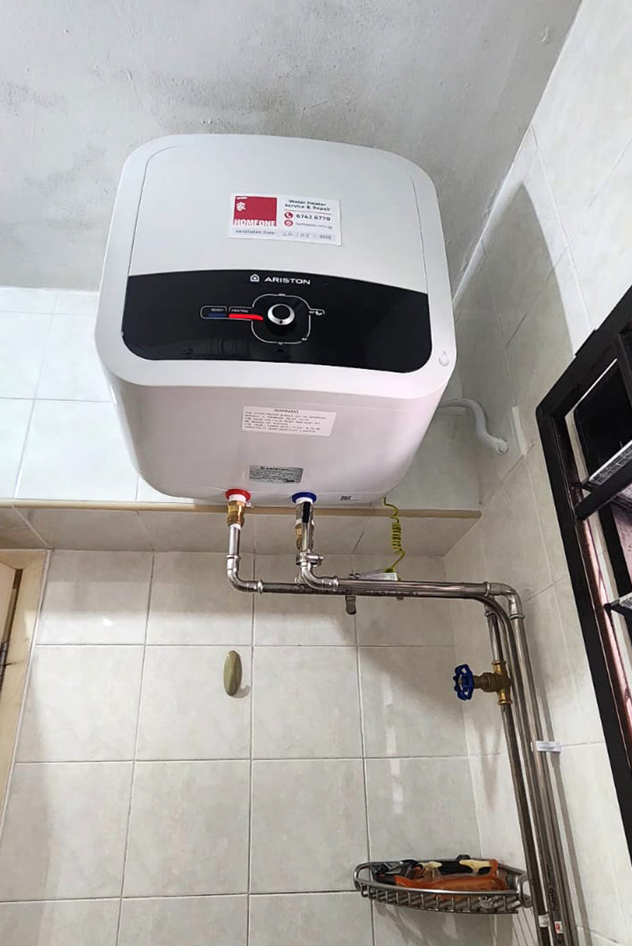 Water Heater Installation at Pioneer HDB - After