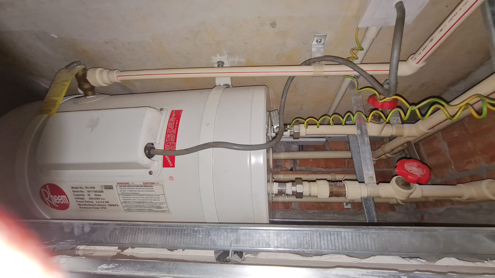 Water Heater Installation Replacement Hougang - The Minton - Before Installation