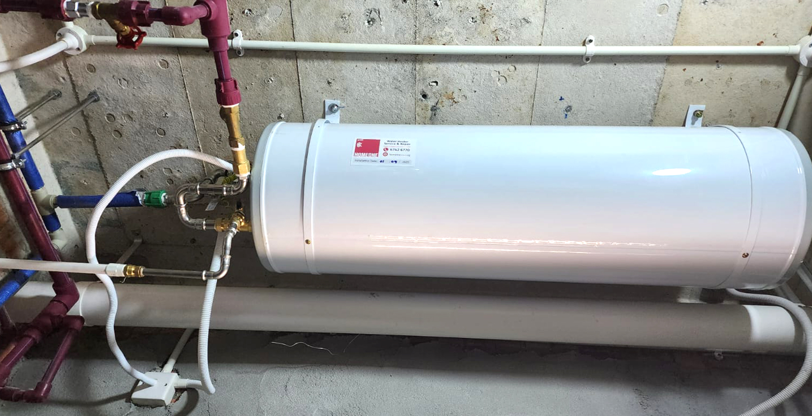 Water Heater Installation River Valley Condo - After
