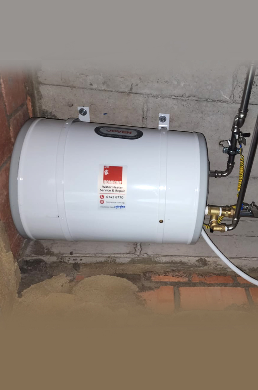Water Heater Installation Seletar Springs Condo - After