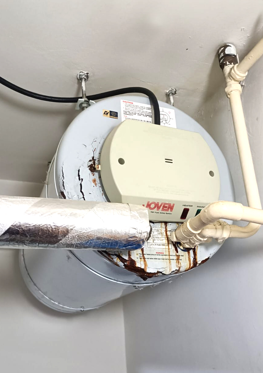 Water Heater Installation Woodsvale Condo - Before