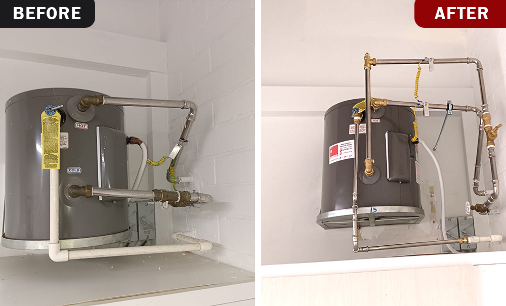Water heater installation Yishun Ying Road hdb