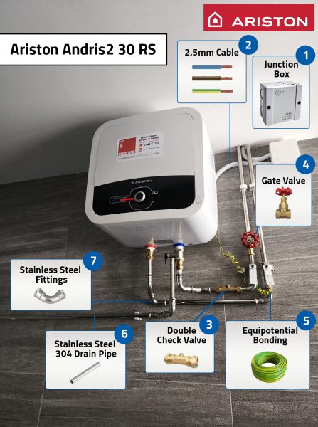 Ariston Andris 2 30 RS Water Heater Installation Guide