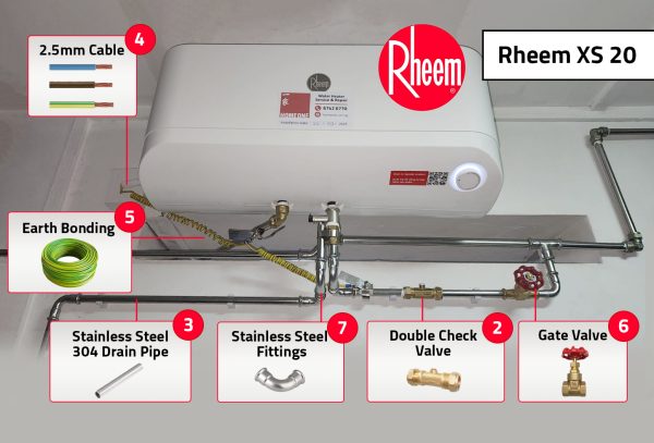 Rheem XS 20 Water Heater Installation Guide