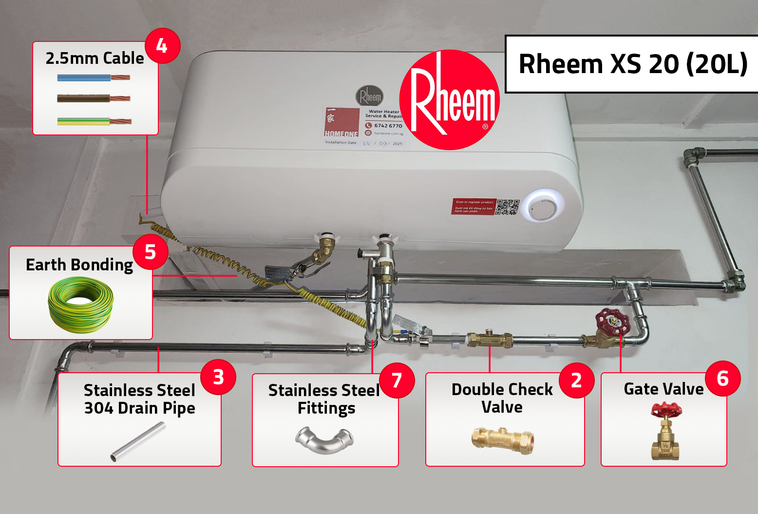Rheem XS 20 Water Heater Installation Guide