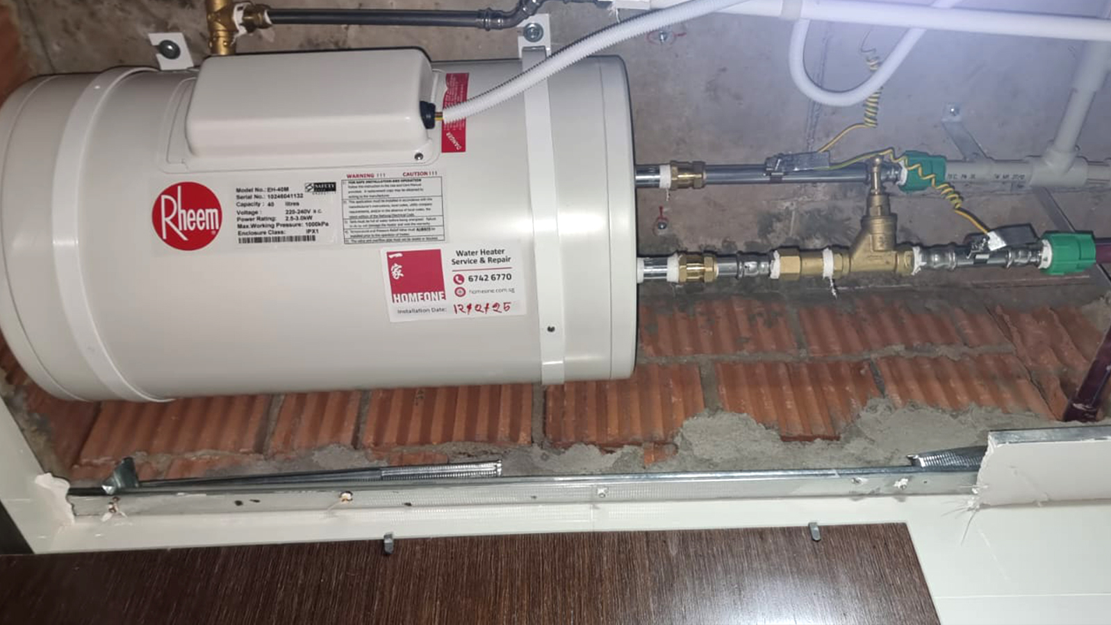 Water Heater Installation Geylang Bahru Condo The Water Edge - After
