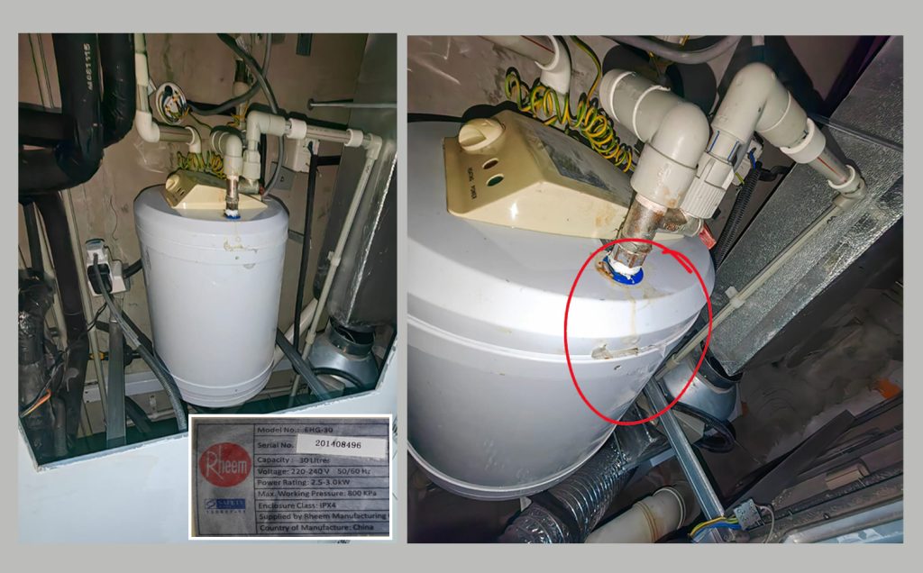 Rheem Water Heater Leaking Condo-01