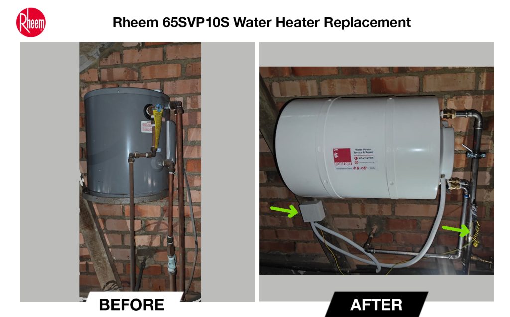 Rheem-water-leaking-replacement-before-after-changi-rd-landed