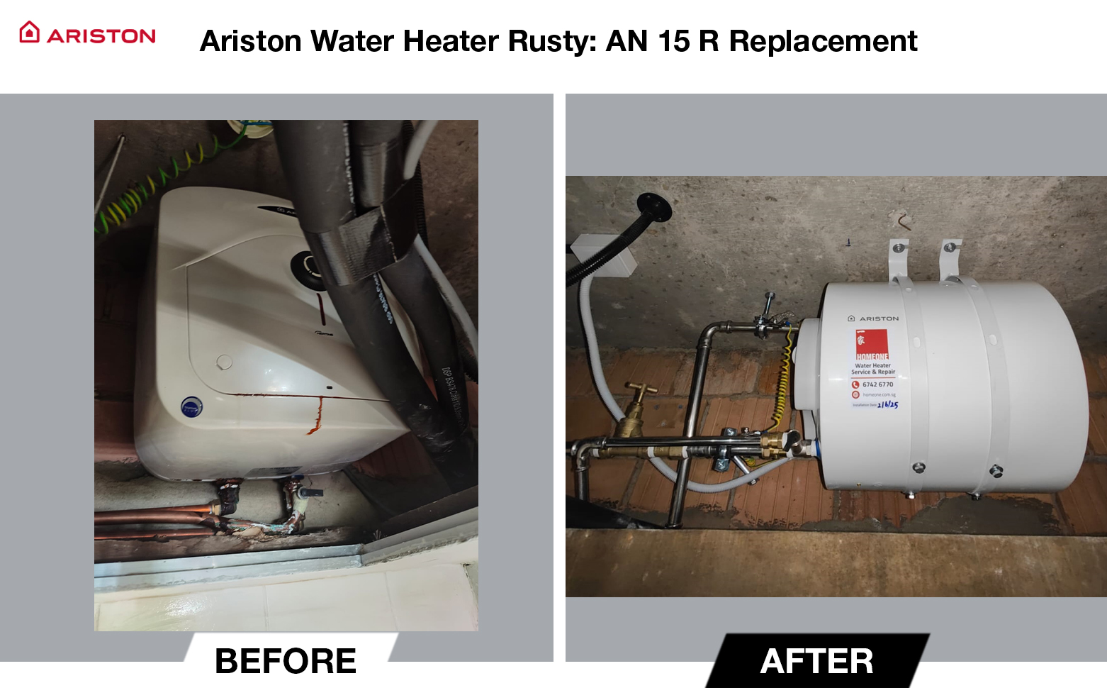 Ariston Water Heater Rusty (Condo) .00