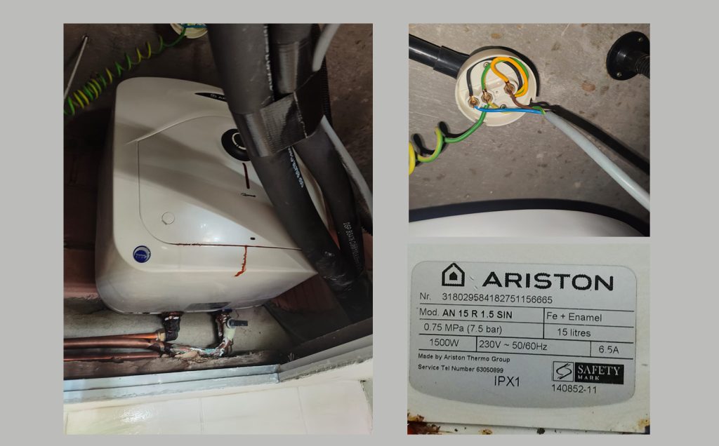Ariston Water Heater Rusty (Condo) .01