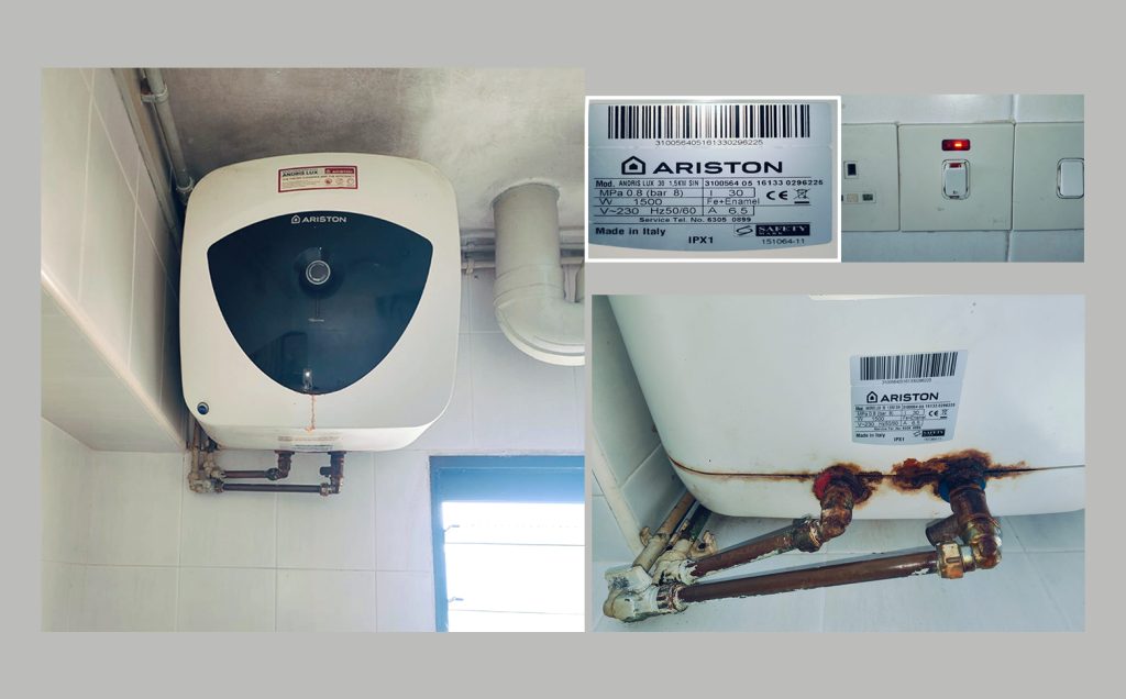 Ariston Water Heater Rusty (HDB) .01