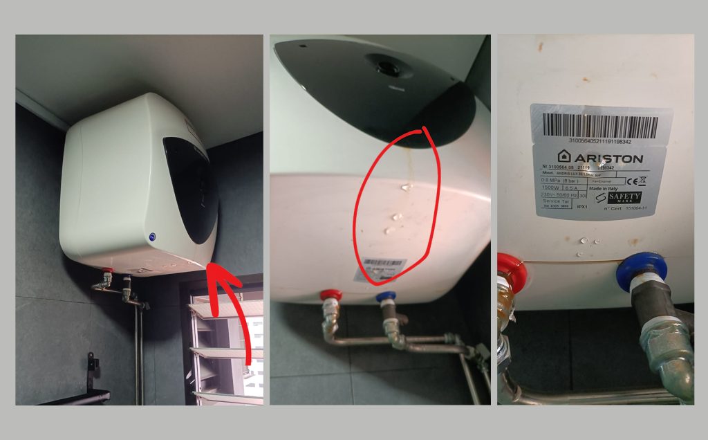 Ariston Water Leaking (HDB) (HDB) .01