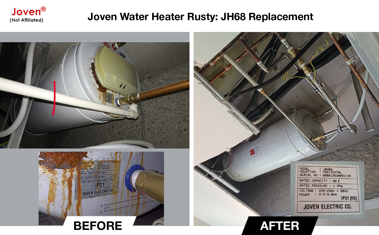 Joven Water Heater Rusty (Landed) .00