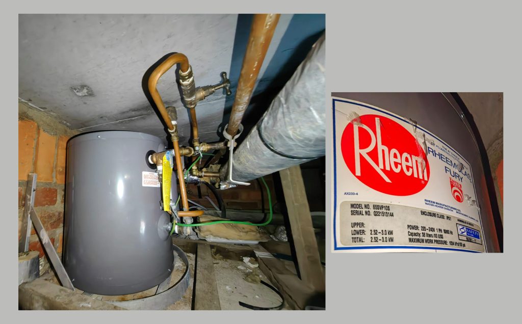 Rheem replacement Supervised by PUB Licensed Plumber- Condo .01