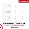 Ariston Andris Lux WIFI 30L Specifications