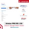 Ariston Pro RS J 50L Storage Water Heater - Image 2