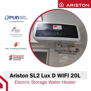 Ariston Slim2 Lux D WIFI 20L Storage Water Heater
