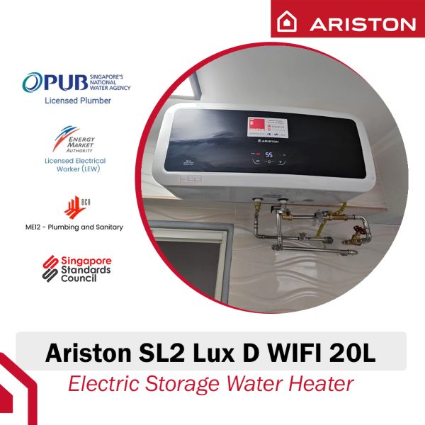 Ariston Slim2 Lux D WIFI 20L Storage Water Heater