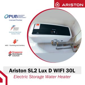 Ariston Slim2 Lux D WIFI 30L Storage Water Heater