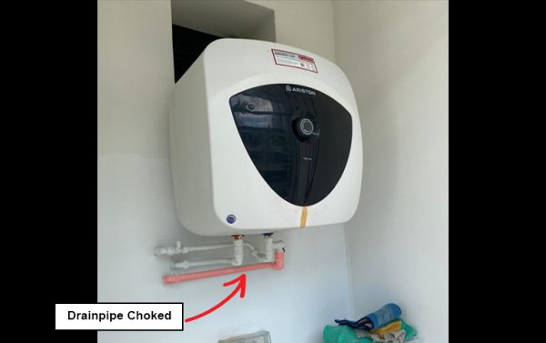 Common Water Heater Problem: Drain Pipe Choked