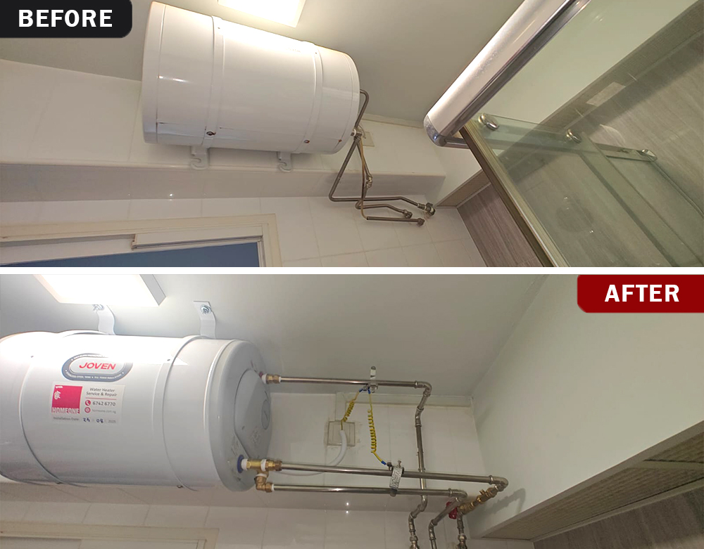 Water Heater Installation At 208B Clementi Ave 6